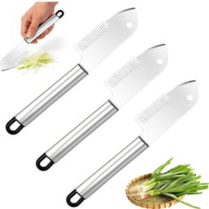3pcs New Stainless Steel Multi-purpose Julienne Peeler, Vegetable Julienne Slicer Handheld, Quick & Easy Kitchen Shredder Tool, Comfortable Handle & Hanging Hole for Carrot, Cucumber