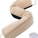 Sunolga 38" Door Draft Stopper Blocks Hot Cold Air with Removable Washable Cover for Gaps Up to 3", All-Season Noise and Wind Seal for The Bottom of Door and Window, Beige