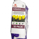 RED STEER GLOVE COMPANY, NITRILE PALM GARDENING GLOVES,PACK OF 10, (White& Purple)