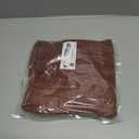 Smiry Rectangle Picnic Tablecloth, Waterproof Elastic Fitted Table Covers for 6 Foot Tables, Wipeable Flannel Backed Vinyl Tablecloths for Camping, Indoor, Outdoor (Reddish Brown, 30x72 Inches)