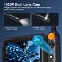 Daxiongmao Endoscope Camera with Light, Dual Lens 1080p HD Borescope, IP67 Waterproof Snake Camera Ideal for Inspecting Walls, Vents, Automotive Engines, Pipes A Great Tool Gift for Men (16.5ft)