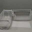 GAOKASE 4 Pcs Stackable Wire Baskets for Pantry Organizers and Storage,Vegetable Fruit Basket for Countertop,Kitchen Storage Metal Baskets,Produce Potato Onion Storage Bin,White