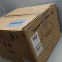 Open-Top Self Cleaning Litter Box, Automatic Cat Litter Box with APP Control, Dual Safety Sensors, Includes Trash Bags, Grey-White