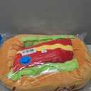Hot Dog Dog Bed, Soft Plush Pet Bed Detachable and Washable, M