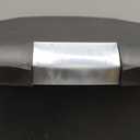 simplehuman 50 Liter / 13 Gallon Semi-Round Kitchen Step Trash Can with Secure Slide Lock, Black Plastic