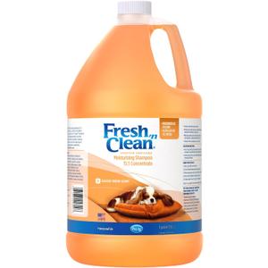 PetAg Fresh n Clean Moisturizing Shampoo, Classic Fresh Scent (15:1 Concentrate) - 1 Gallon - Moisturizes with Vitamin E & Aloe Vera - Strengthens & Repairs Coats - Soap Free