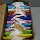 qiqee 100Pcs Paper Gift Bags with Handles - 4.5"2.5"6" Mini Party Favor Bags - 24 Solid Colors