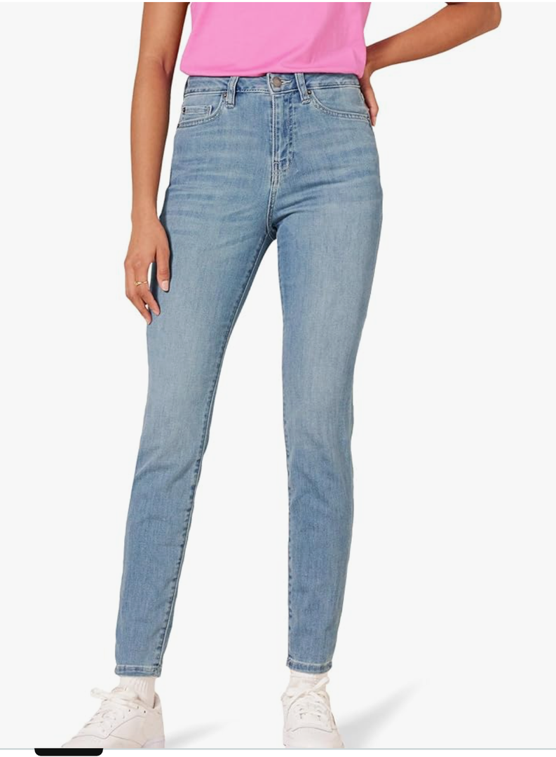 Amazon Essentials Womens High-Rise Skinny Jeans - Discontinued Colors B long