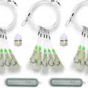 Deep Drop Glow Squid Bundle - 3 Rigs, 2 Deep Drop Lights, 2 Deep Drop Weights