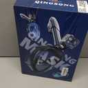 QingSong Full Face Snorkel Mask for Adults, Snorkeling Gear with Camera Mount, 180 Degree Panoramic View Snorkel Set Anti-Fog Anti-Leak (Small-Medium, 2 Pack - Black+Black Green)