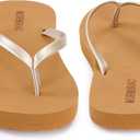 Womens Slim Leather Comfortable Flip Flops Summer Beach Thong Sandals Arch Support Non Slip Size 9
