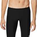 Speedo Mens Swimsuit Jammer Endurance+ Solid USA Adult (Black, M)