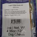 Pawstruck Natural Large 10-13 Beef Collagen Braids for Dogs Long-Lasting Rawhide & Bully Stick Alternative, with Chondroitin & Glucosamine 3 Pack (EXP 05/21/29)