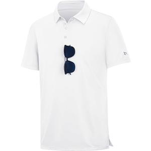 baleaf Men's Golf Polo Shirts UPF 50+ Collared Shirt Lightweight Short Sleeve Quick Dry Work Casual Outdoor White 2XL
