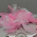 2 Pcs Dog Crown Headband Dog Tutu Dress Set Crystal Rhinestone Tiara Crown Tutu Skirt Pet Dress Costume for Puppy Birthday Party Wedding Photo Prop Costume(Large,Rose Red, White)