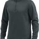 TACVASEN Men's Quarter Zip Pullover Sweatshirts Lightweight Fleece Lined Thermal Sweatshirts 1/4 Zip Golf Sweaters L