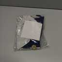 Soft Cotton Boho Throw Pillow Covers Set of 2, Natural White/Contrast Navy Blue 16x16 Inch, Navy Blue Farmhouse Decorative Cushion Covers for Sofa Bed Living Room Home Decor