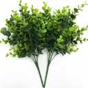 Artificial Eucalyptus Plant Decoration, Fake Leaves Eucalyptu Shrubs Branches Faux Greenery Leaf Bud Stems Grass for Indoor Outdoor Wedding Bouquets Table Centerpieces Vases Flower Floral Décor, 18 Pack