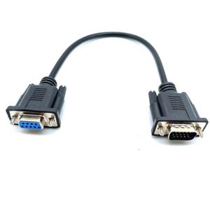 DB9 Female to VGA Male 15Pin Three-Row Signal Transmission Cable, VGA to DB9 Serial RS232 Data Cable for Mutual Transmission of Signals Between 9Pin Video Devices and Computers 2Meter