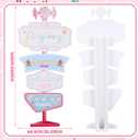 Thyle 5.3 Feet Christmas Candyland Cardboard Cutout Stand Up Life Size Candy Cane Lollipop Land Yard Signs Party Decoration Photo Props Backdrop Standup for Christmas Party Decor