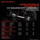 A-Premium Rear Right Passenger CV Axle Shaft for Chevy, Pontiac & Saturn