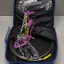 Auto Tightening Snow Chains for Car  Quick Fit, Easy Installation, Reusable Universal Tire Chains for Winter Emergency Traction (Set of 2) (SP1545A)