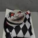 Morph Light Up Mask Kids Jester Costume Evil Clown Scary Halloween Outfit for Boys and Girls (Large)