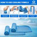 Sukeen Cooling Towels(40"x12") for Neck & Head, Soft Breathable Chilly Towel for Yoga, Golf, Gym, Camping, Running, Workout & More Activities