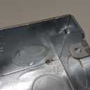 Hubbell Raco 4 in. x 2 in. Handy Box, Welded, 2-1/8 in. Deep, Eight 3/4 in. KO's, Gray (674)
