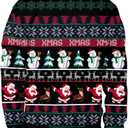 Colorful House Unisex's Ugly Christmas Jumper Sweater Printed Pullover,3D Funny Digital Print Sweatshirt Suit for Men Woman (Black)