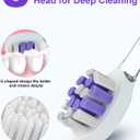 2 x 601 Metal Electric Toothbrush Replacement Brush Head, 100% Compatible with 601 Electric Toothbrush, Soft Bristles Refill Brush Head-3 pcs