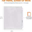 Amazon Basics Sheet Protectors for 3 Ring Binder, Heavyweight, Acid-Free, Clear Plastic Sleeves, Letter Size, 8.5 x 11 Inch, 100-Pack