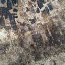 Ompaa Living Room Rug 6x9 Brown Area Rug Machine Washable Boho Coffee Rug Non Slip Abstract Vintage Indoor Large Rugs for Bedroom, Classroom, College Dorm, Farmhouse, Dining Room, Kids Playroom