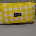 ZAZE Extra Large Picnic Blankets, 80''x80'' Washable Waterproof Foldable Oversized Compact Picnic Mat for Spring Summer Blanket Beach, Camping on Grass (Yellow and White)