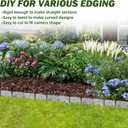 Landscape Edging Faux Stone Garden Edging Border,17FT x 2.75 in Tall Decorative Stone-Look Garden Border for Flower Bed Edging,Lawn,Landscaped Yard,Trees and Gardens,with Anchoring Spikes,Gray