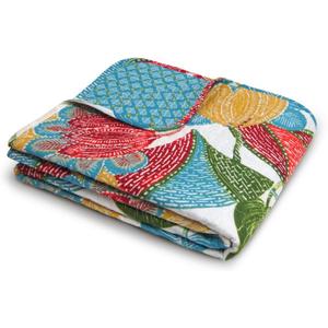 Lush Decor Layla Throw Blanket, 60 x 50, Orange & Blue