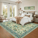 BEIMO Area Rugs 5x7 for Living Room Bedroom, Modern Abstract Machine Washable Large Light Green Rug Soft Rug, Low Pile Floor Carpet with Non Slip Backing for Dining Room