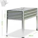 Galvanized Raised Garden Bed with Legs, 48 gallons, 48"x24"x32" Large Metal Elevated Planter Boxes with Drainage Holes,for Vegetables, Flowers, Backyard, Patio, Balcony