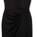 Amazon Essentials Women's Cap Sleeve Boat-Neck Faux Wrap Dress, Large