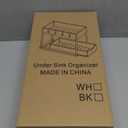 DEKAVA Under Sink Organizer 2 Pack, Bathroom Cabinet Organizer, 2 Tier Sliding Cabinet Basket Organizer Drawer, Multi-Purpose Bath Collection Baskets for Bathroom (Black)