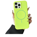 iquid Silicone Soft Shockproof Magnetic Case for iPhone, Compatible with MagSafe Wireless Charging (iPhone 12/12pro,Green)