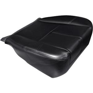 GXARTS Driver or Passenger Side Bottom Replacement Leather Seat Cover Black Compatible with Chevy Avalanche Silverado Suburban Tahoe GMC Sierra Yukon 2007 2008 2009 2010 2012 2013 2014