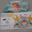 Crawling Crab Gear Set Toy - Tummy Time Musical Crab Toys Stacking & Building Blocks Educational STEM Game for Toddlers & Kids 3-5, 1 2 3 Yr Old Birthday Gift Christmas Stuff for 0-36 Month Boys Girls