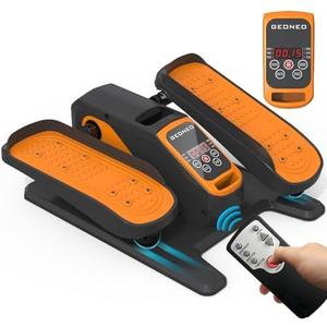 Under Desk Elliptical Machine, Electric Elliptical Exerciser for Senior, Quiet & Small Electric Seated Pedal Exerciser for Home with Display Monitor, Remote Control & 12 Adjustable Speeds