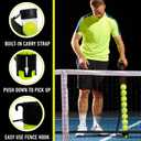 Franklin Sports Pickleball, Tennis + Padel Ball Hopper Tubes - (15) Tennis/Padel Ball + (13) Pickleball Picker Upper Tubes - Quick Pickup + Storage 37"