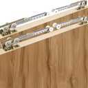 4 Pack Bypass Door Soft Close/Open Hangers Fit Johnson Part #1062 Replacement Kit, 1" Nylon Ball Bearing, 1-1/4" C.T.C, Min. 1" Thick Doors, 165lbs Capacity, Bi-Direction