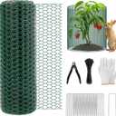 33Ft x 24In Plant Protectors from Animals, Plant Cages for Outdoor Plants | Wire Plant Protector, Thick Metal, Non-deformable, Free-Cut, Cap-less Design, Plant Protection Cage to Keep Animals Out