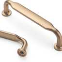 Asidrama 10 Pack 3 Inch(76mm) Champagne Bronze Kitchen Cabinet Handles, Cabinet Pulls Kitchen Cabinet Hardware for Cupboard Drawer Pulls (3" Hole Center)