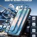 FNTCASE for Samsung Galaxy S26+ Plus Case: with Kickstand | 2 Front Frames | Built-in Screen Protector Military Grade Drop Proof Protection Rugged Protective Phone Case for S26 Plus 6.7 Inch Blue