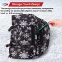 Sadnyy Ice Auger Powerhead Cover with Pockets Heavy Duty Waterproof Marine Ice Auger Cover for Fishing Accessories Waterproof Protective Bag with Tear-Resistant Storage Pockets & Drawstring (Black)